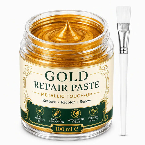 ✨ 50% DE DESCUENTO – Pasta de Pintura Dorado Metálico para Retoque y Restauración – Crema Renovadora para Marcos, Muebles y Decoración – Acabado Alto Brillo 🖌️