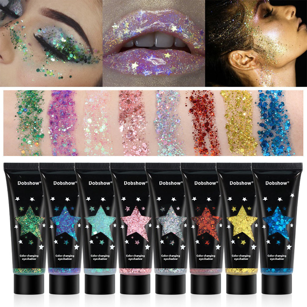 Color changing eyeshadow