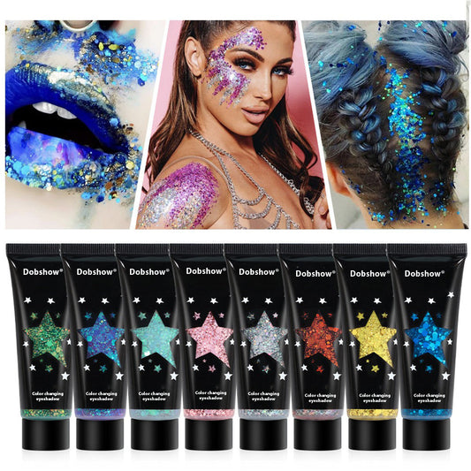 Color changing eyeshadow