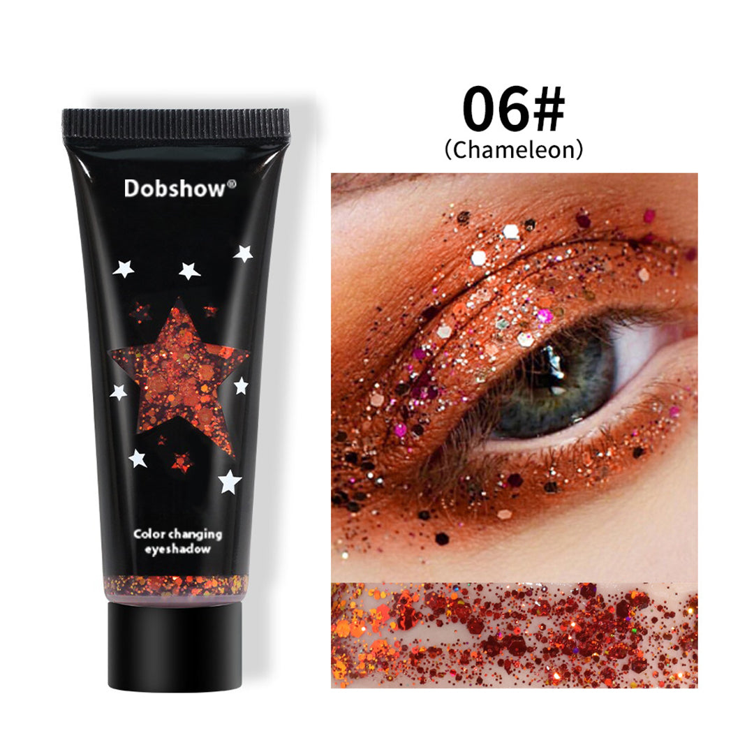 Color changing eyeshadow