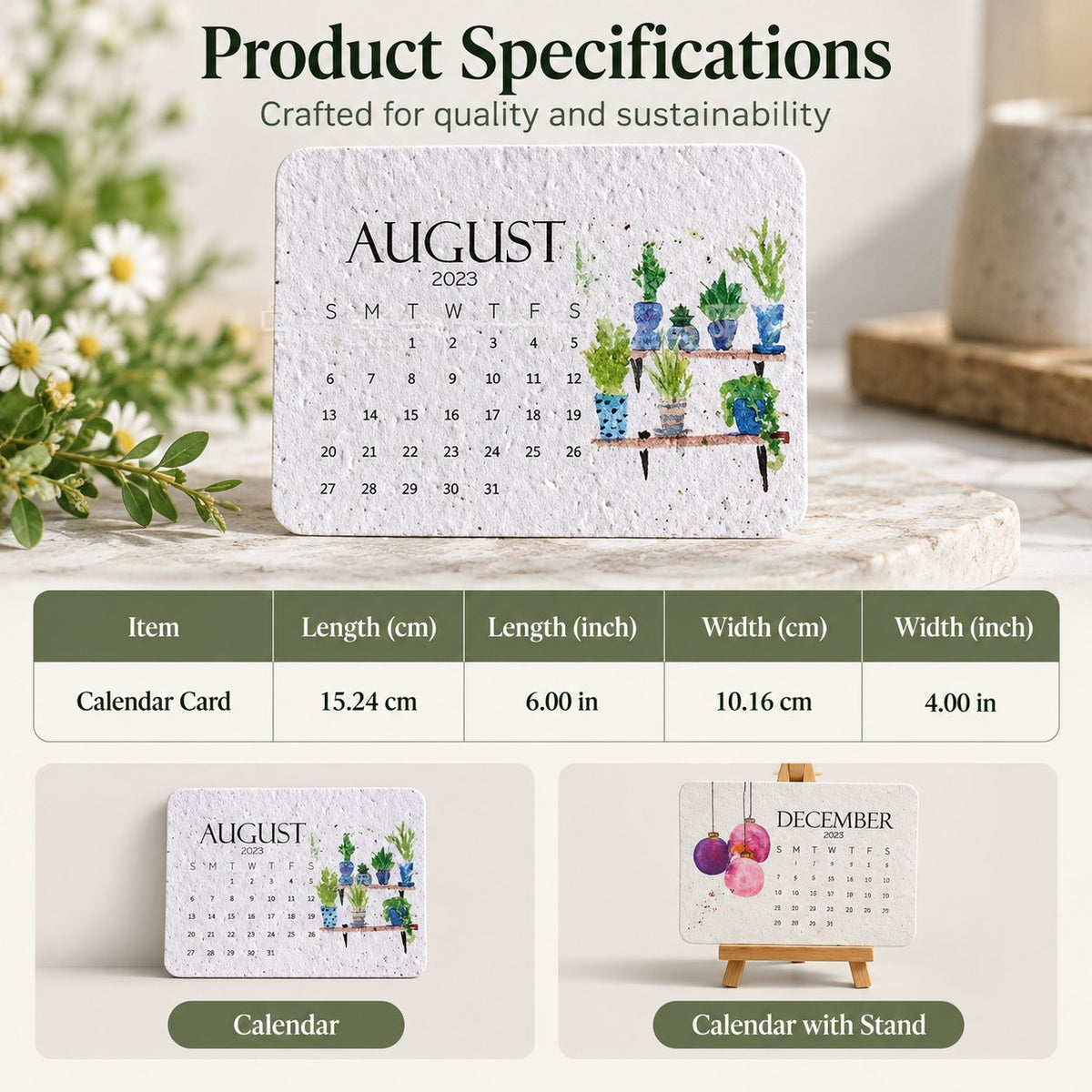✨ BUY 2 GET 1 FREE 🌱 2027 Plantable Desk Calendar – Cherish Time & Give Back to Nature 🪴🎁