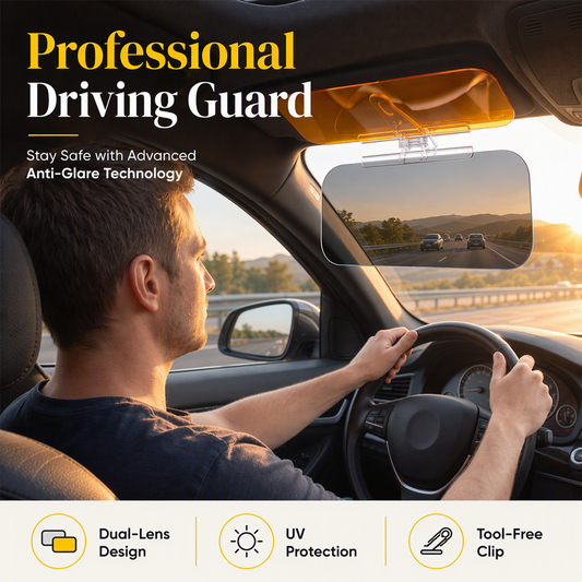 🎁 Buy 2, Get 1 FREE! | 🚗 Universal HD Anti-Glare Car Visor – ☀️Clearer Day & Night Driving🌙