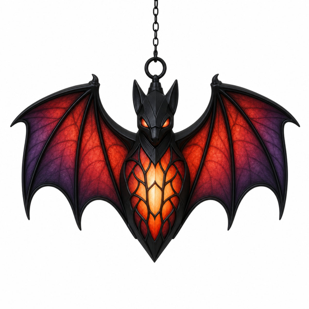 The Nocturne Sovereign Winged Bat Pendant Chandelier