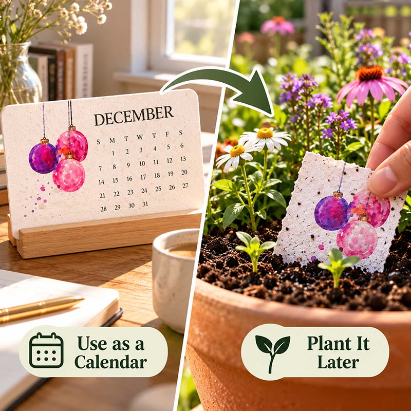 ✨ BUY 2 GET 1 FREE 🌱 2027 Plantable Desk Calendar – Cherish Time & Give Back to Nature 🪴🎁