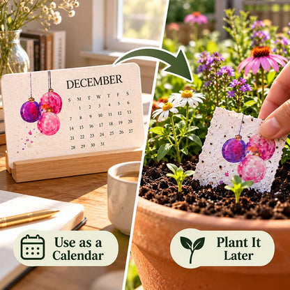 ✨ BUY 2 GET 1 FREE 🌱 2027 Plantable Desk Calendar – Cherish Time & Give Back to Nature 🪴🎁
