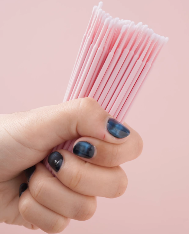 Disposable nano ultra-fine eyelash makeup cotton swabs