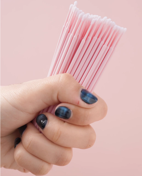 Disposable nano ultra-fine eyelash makeup cotton swabs