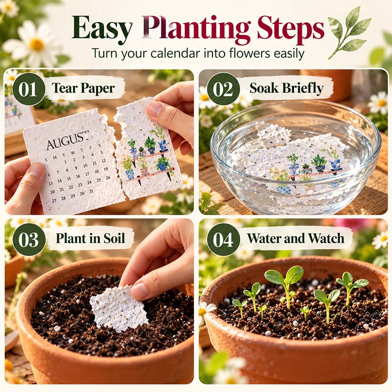 ✨ BUY 2 GET 1 FREE 🌱 2027 Plantable Desk Calendar – Cherish Time & Give Back to Nature 🪴🎁
