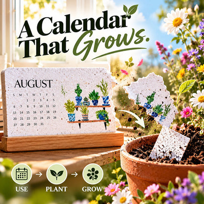 ✨ BUY 2 GET 1 FREE 🌱 2027 Plantable Desk Calendar – Cherish Time & Give Back to Nature 🪴🎁