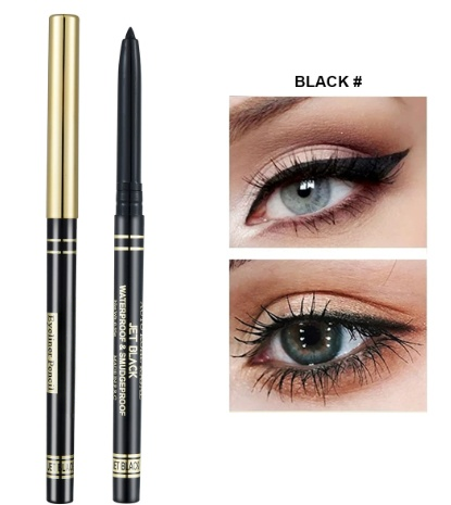 Smooth, pigmented, waterproof, and oil-resistant eyeliner pencil